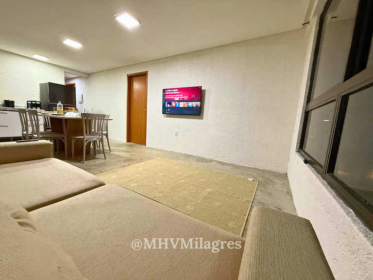 MHV Milagres - Casa Aurora, Refugio a poucos metros da Parad