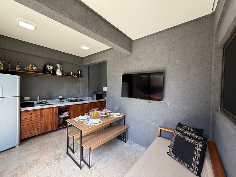 MHV Milagres - Studio Guadalupe 07, Quarto & Sala com Piscin